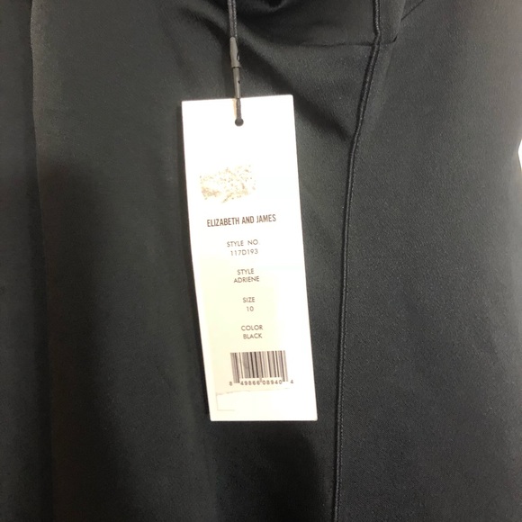 NWT Elizabeth and James Adriene Dress in Black 10 - Picture 7 of 8